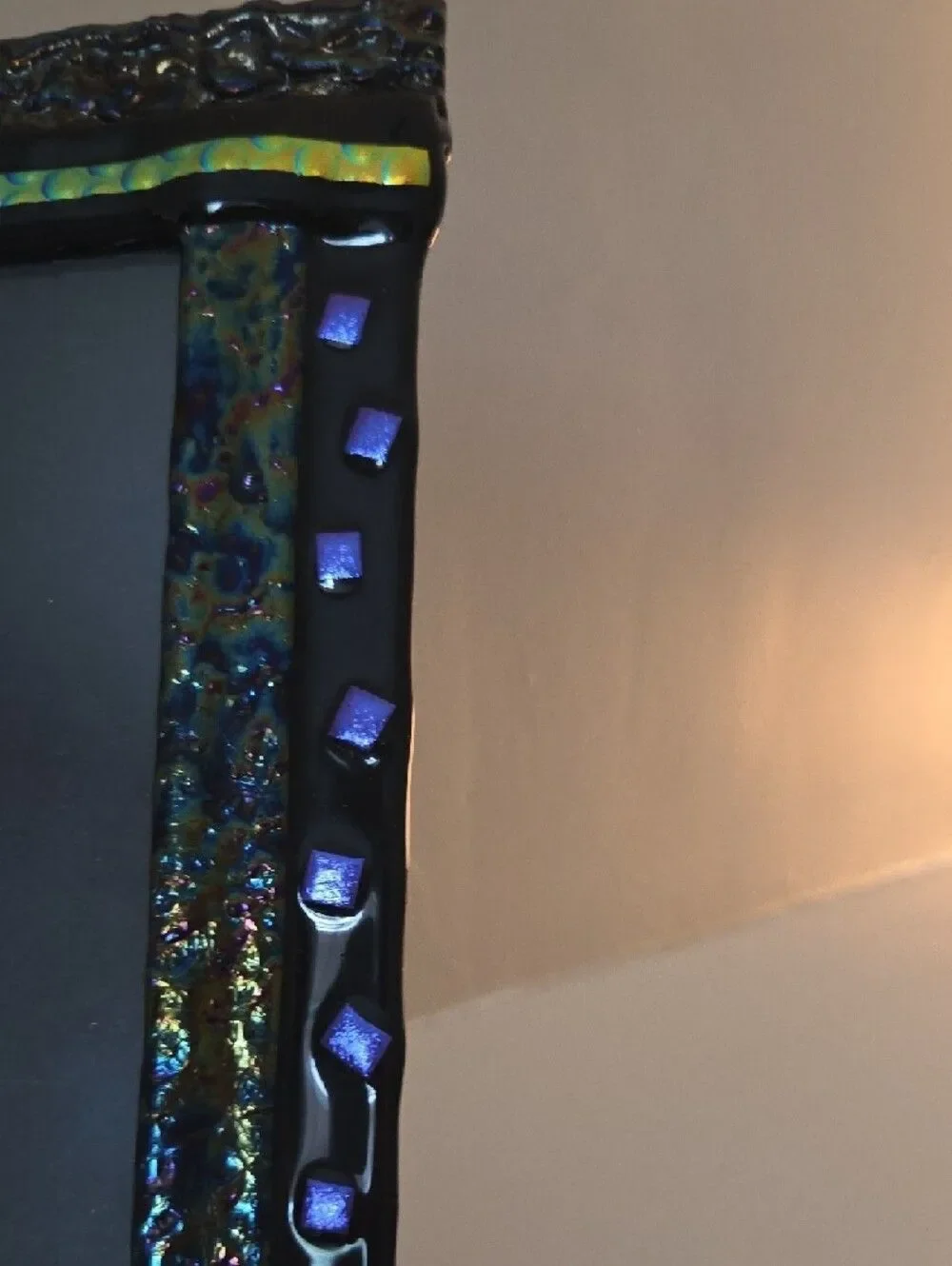 Iridescent Dichroic Glass Picture Frame
